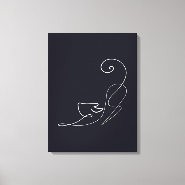 Poster av vintage Kattlinje Canvastryck (Framsida)