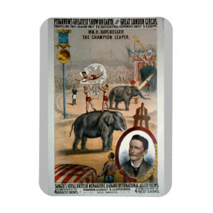 poster av vintage - London Circus Magnet