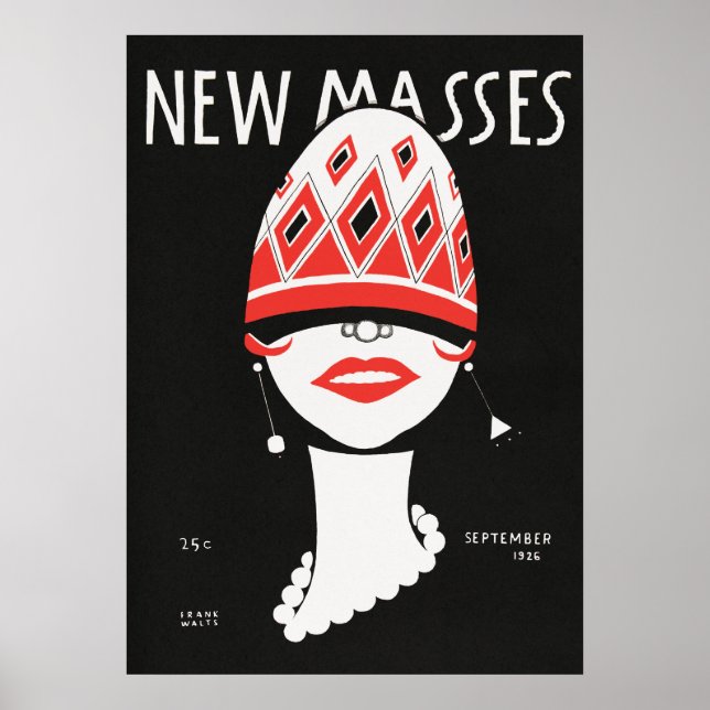 Poster av vintage magasinaomslag (Framsidan)