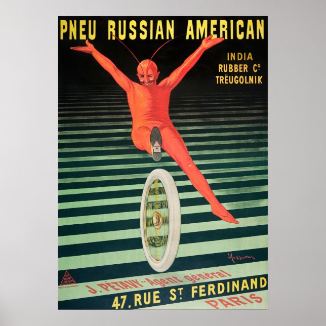 Poster av vintage/prestandaannonsering (Framsidan)