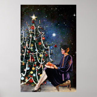 Poster av vintage Retro-jul
