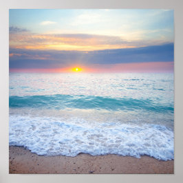 Poster av vintage Sunset Beach