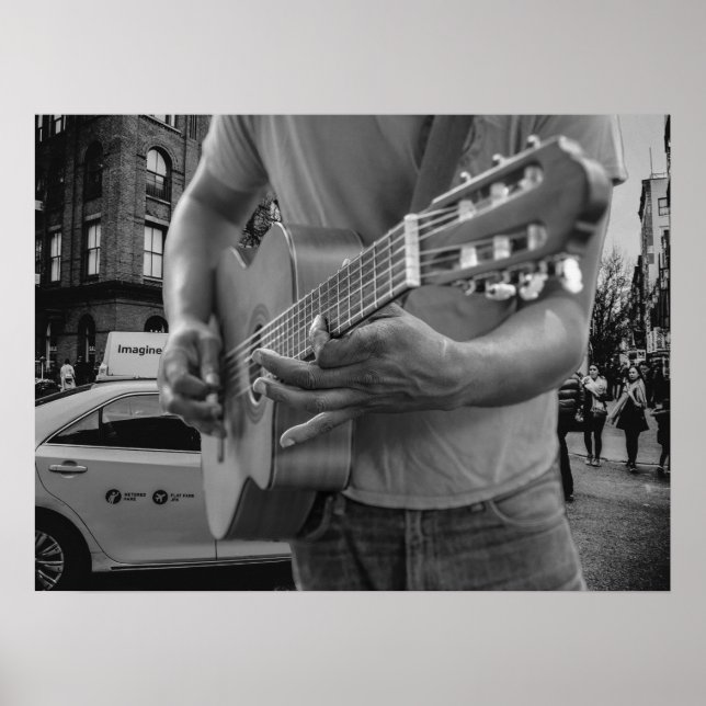 Poster av Vintage Urban för gatumusiker (Framsidan)