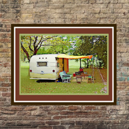 Poster av vintage Vacation Travel Trailer