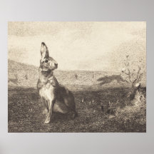 Poster av vintagens kanin