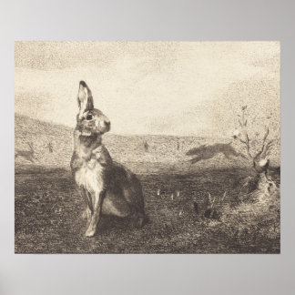 Poster av vintagens kanin