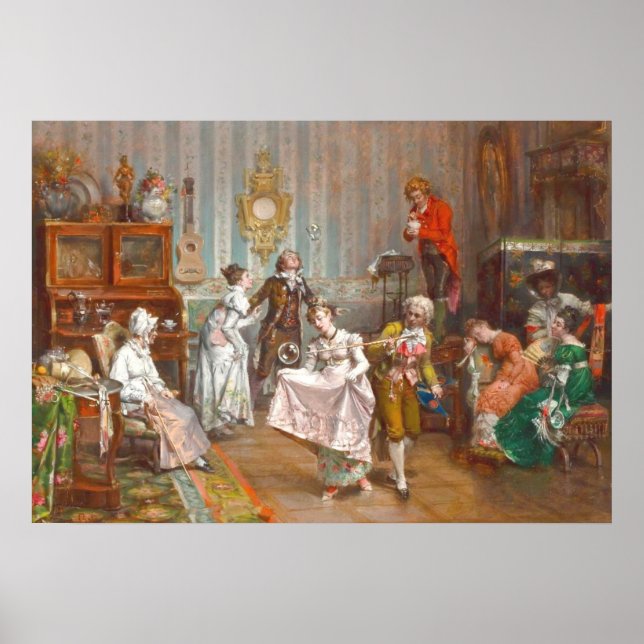 poster av vintagens målningsdans (Framsidan)