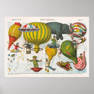 Poster av vintagens nyhetsblad