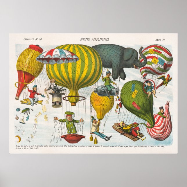 Poster av vintagens nyhetsblad (Framsidan)