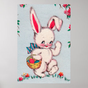 poster av vintagens Påskhare