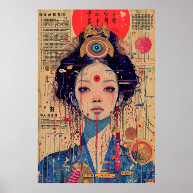 Poster av vintagens radiopostteknik (Framsidan)