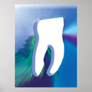 Poster av vit tandtandtandtandstenstandstenstandtr