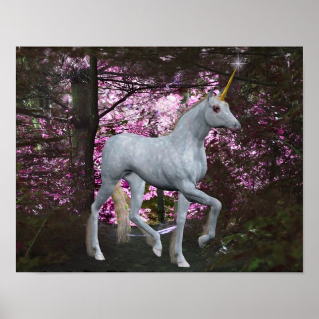 Poster av vitmajs i Forest Fantasy Horse (Framsidan)