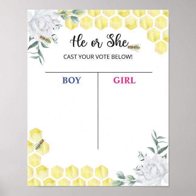 Poster av voteringsstyrelsen för bin Gender (Framsidan)