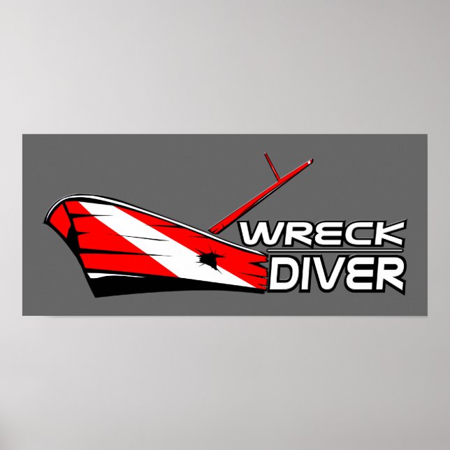 Poster av vrak Diver (Framsidan)