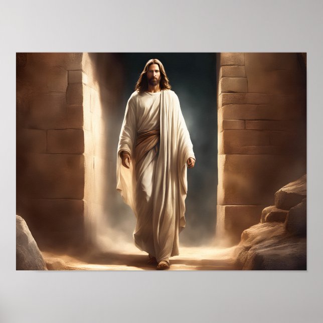 Poster av Wall Art med Lord & Savior Jesus (Framsidan)