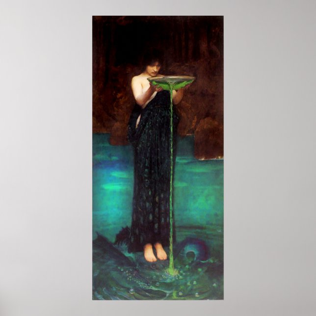 Poster av Waterhouse Circe Invidiosa (Framsidan)