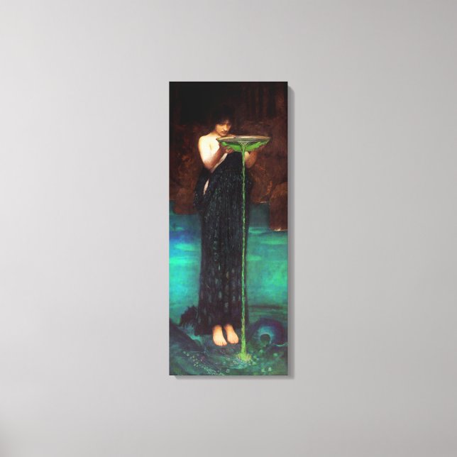 Poster av Waterhouse Circe Invidiosa Canvas (Framsida)