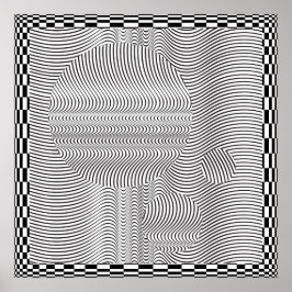 Poster av Wave Form Op Art och Spherrar