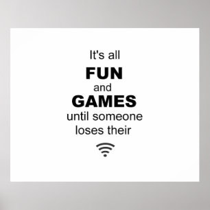Poster av WiFi-internet - vitt