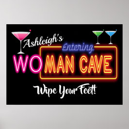 Poster av Woman Man Cave-tecken