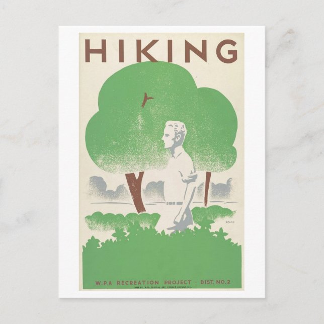 Poster av WPA-Vintage Vykort (Framsida)