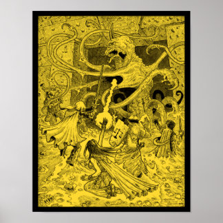 Poster av Zargon 11x14 sepia