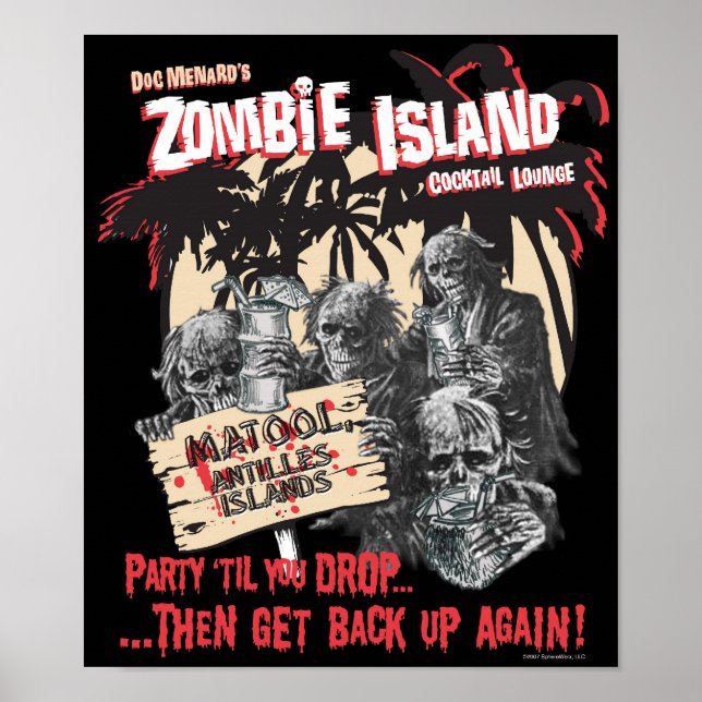 Poster av Zombie Island Cocktail Lounge (Framsidan)