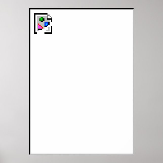 Poster avbruten bildikon (Framsidan)