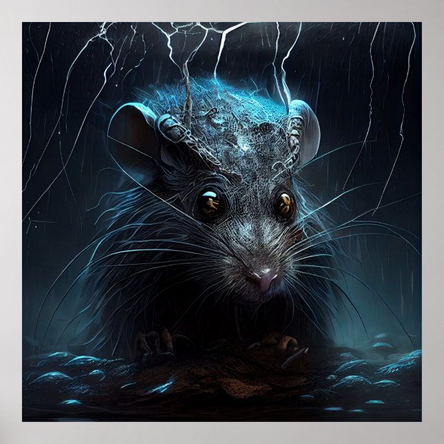 Poster avloppsvatten råtta (Framsidan)