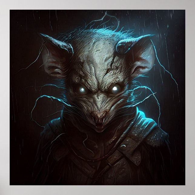 Poster avloppsvatten råtta (Framsidan)