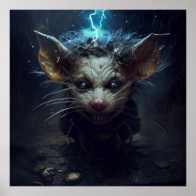 Poster avloppsvatten råtta (Framsidan)