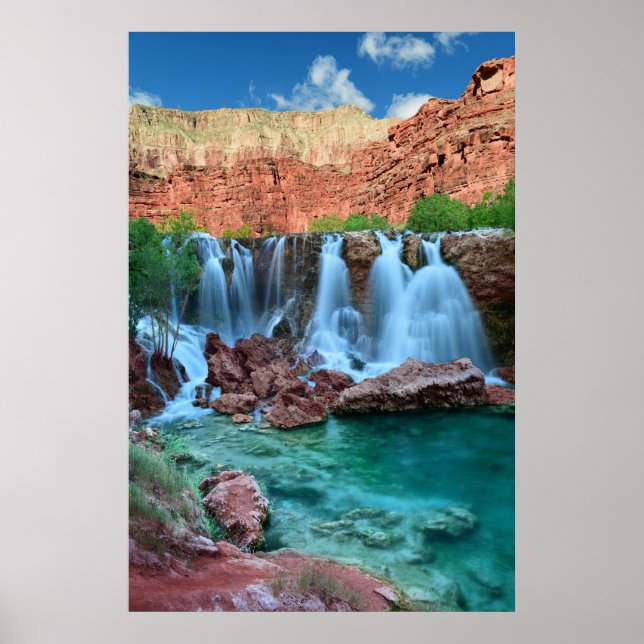 Poster avtryck av Navajo Falls, Havasupai Arizona (Framsidan)