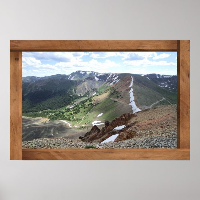 Poster avtryck av scenirött cone Colorado (Framsidan)