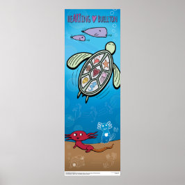 Poster - Axolotls under havet - Buellton.Art
