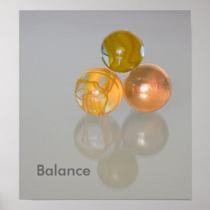 Poster - Balans - orange