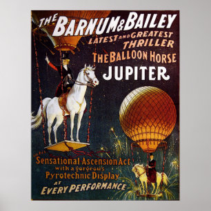 Poster Balloon Horse Jupiter Circus