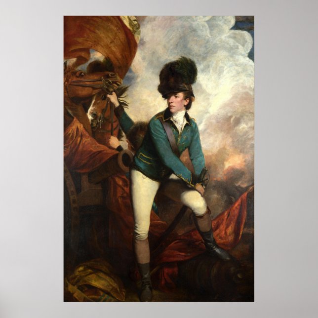 Poster Banastre Tarleton av Joshua Reynolds (Framsidan)