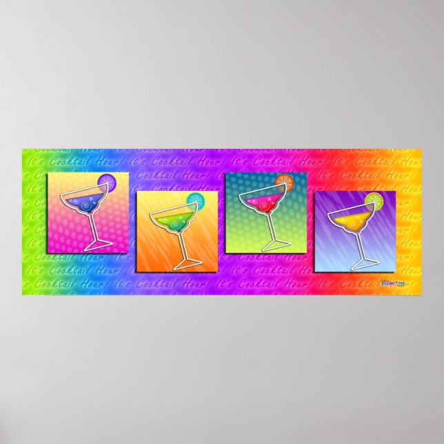 Poster, Banner - Pop Art Margaritas Poster (Framsidan)