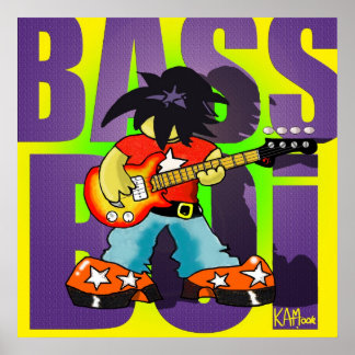 Poster "Bass Boi" - av Kev Moore