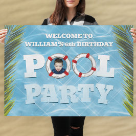 Poster bassäng Party - dekretet Barns födelsedag
