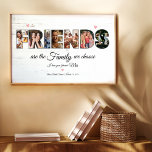 Poster bästa vänner Fotokollage Gift<br><div class="desc">Fotokollage är perfekt för Betsy som gåva i hennes möhippa. Du kan anpassa den med dina egna foton och ditt engagemang.</div>