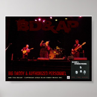 Poster - BD&AP-konsert "Är du Redo"-kampanj