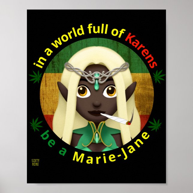poster "BE A MARIE-JANE". (Framsidan)