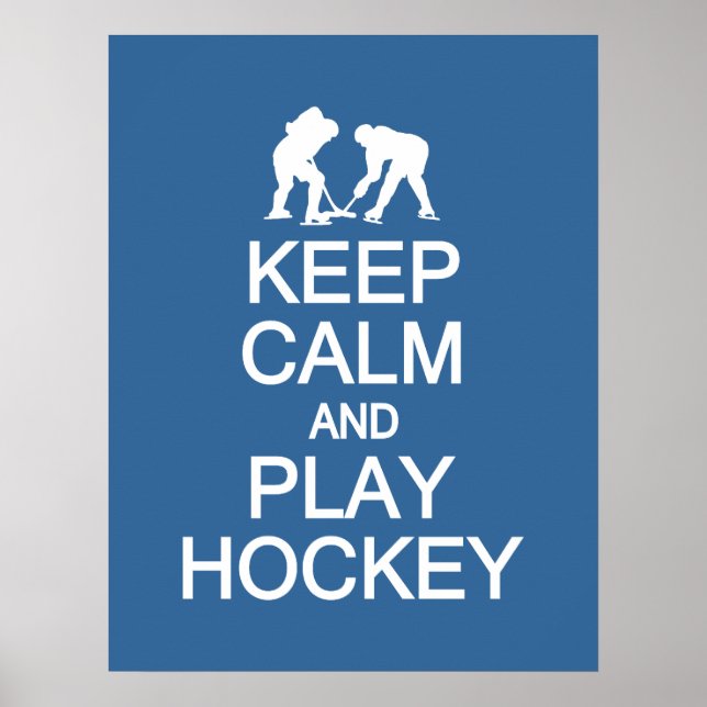 poster behålla Lugn & Play Hockey anpassningsbar f (Framsidan)