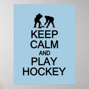 poster behålla Lugn & Play Hockey anpassningsbar f