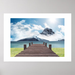 Poster bergscen