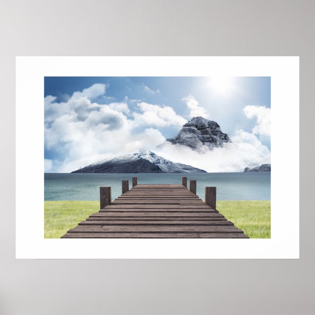 Poster bergscen (Framsidan)