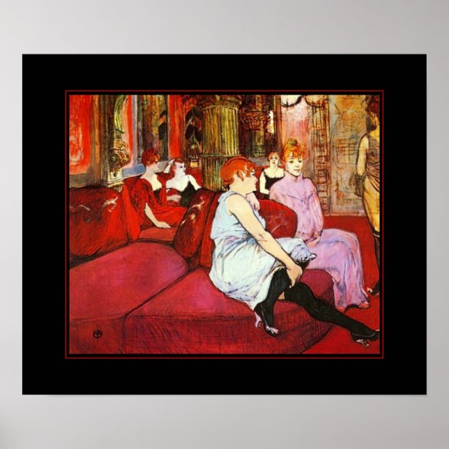 Poster Berömd Artists Henri de Toulouse Lautrec (Framsidan)