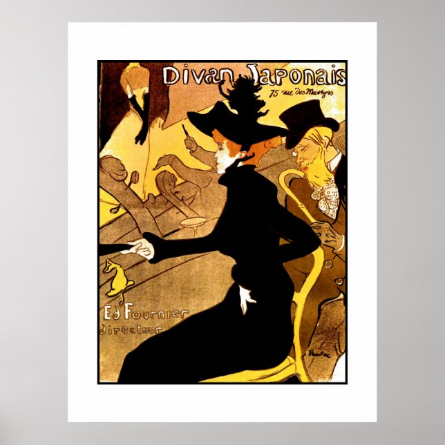 Poster Berömd Artists Henri de Toulouse Lautrec (Framsidan)